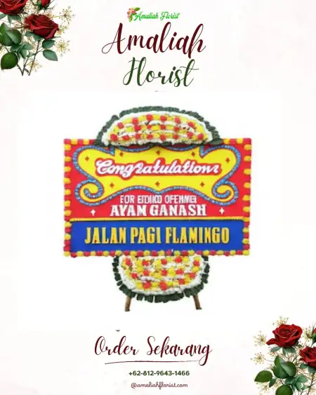 Sewa Papan Bunga Selibar