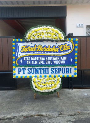 Papan Bunga Duka di Selibar